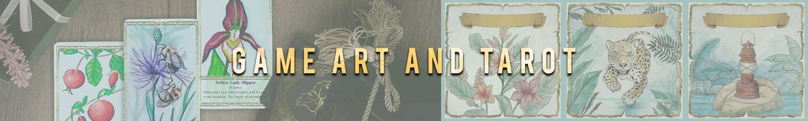 Game art and tarot banner